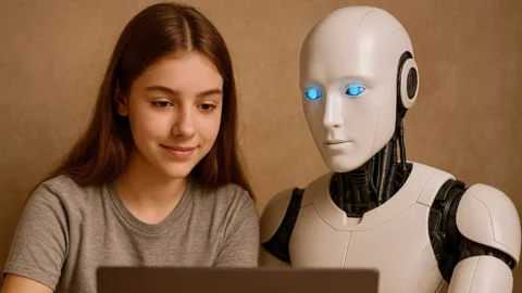 immagine quotidiano in classe inteligenza artificiale